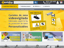 Tablet Screenshot of carteling.com